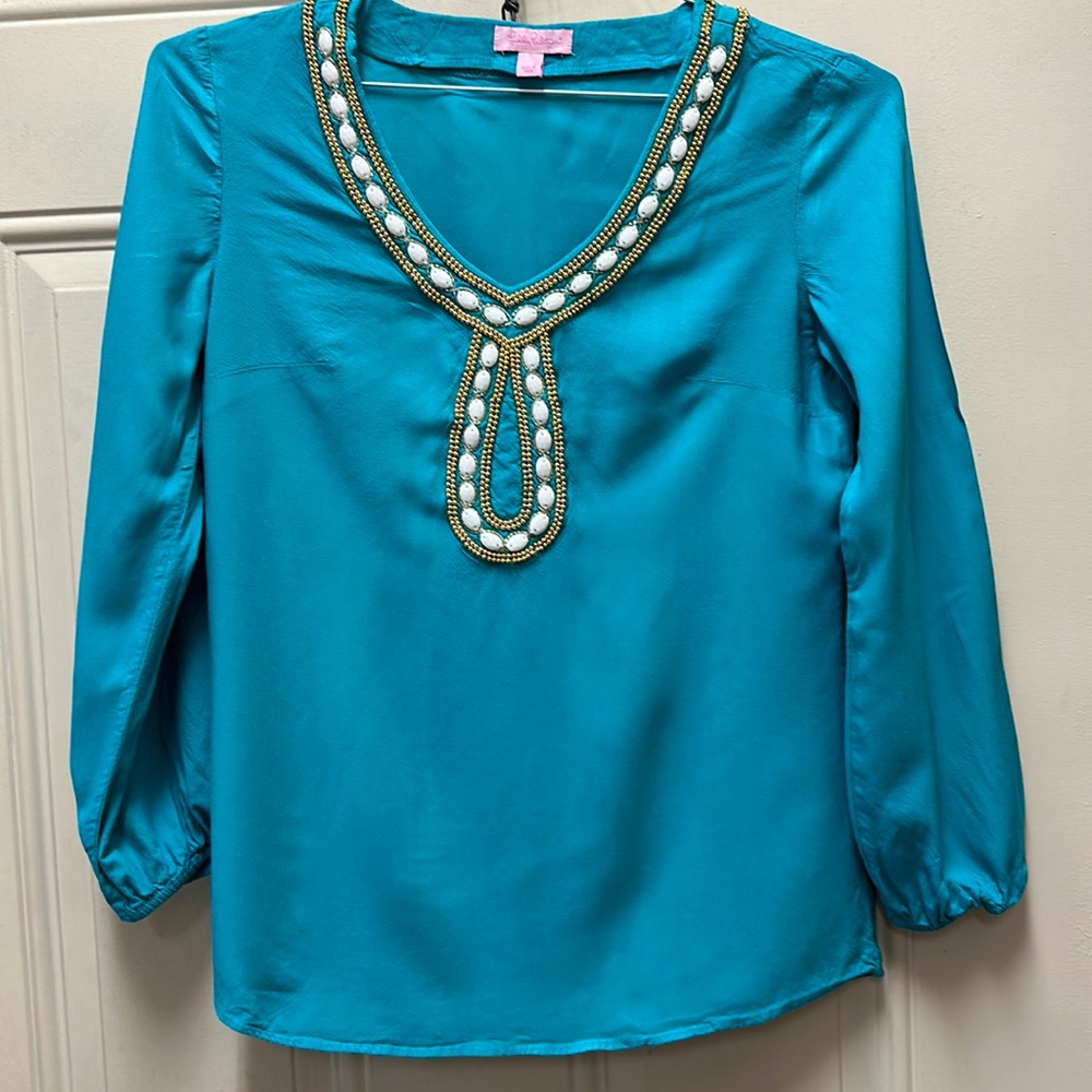 Lily Pulitzer beaded tunic size small